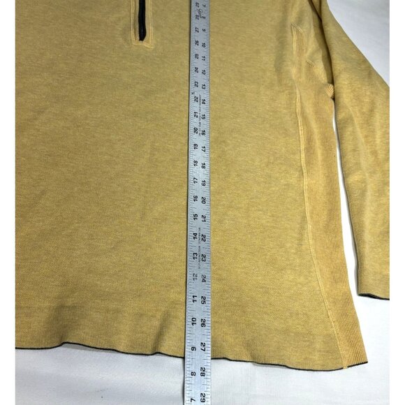 Tommy Bahama Half-Zip Reversible Sweater Men's XL Grey Gold VTG Grandpa - Picture 3 of 9